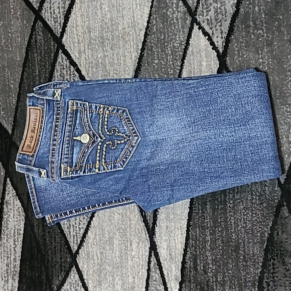 ROCK REVIVAL JESSICA EMBROIDERED SKINNY DENIM JEAN - Picture 1 of 15